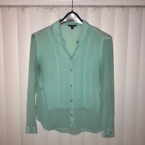 Pastel Turquoise Blouse, Medium